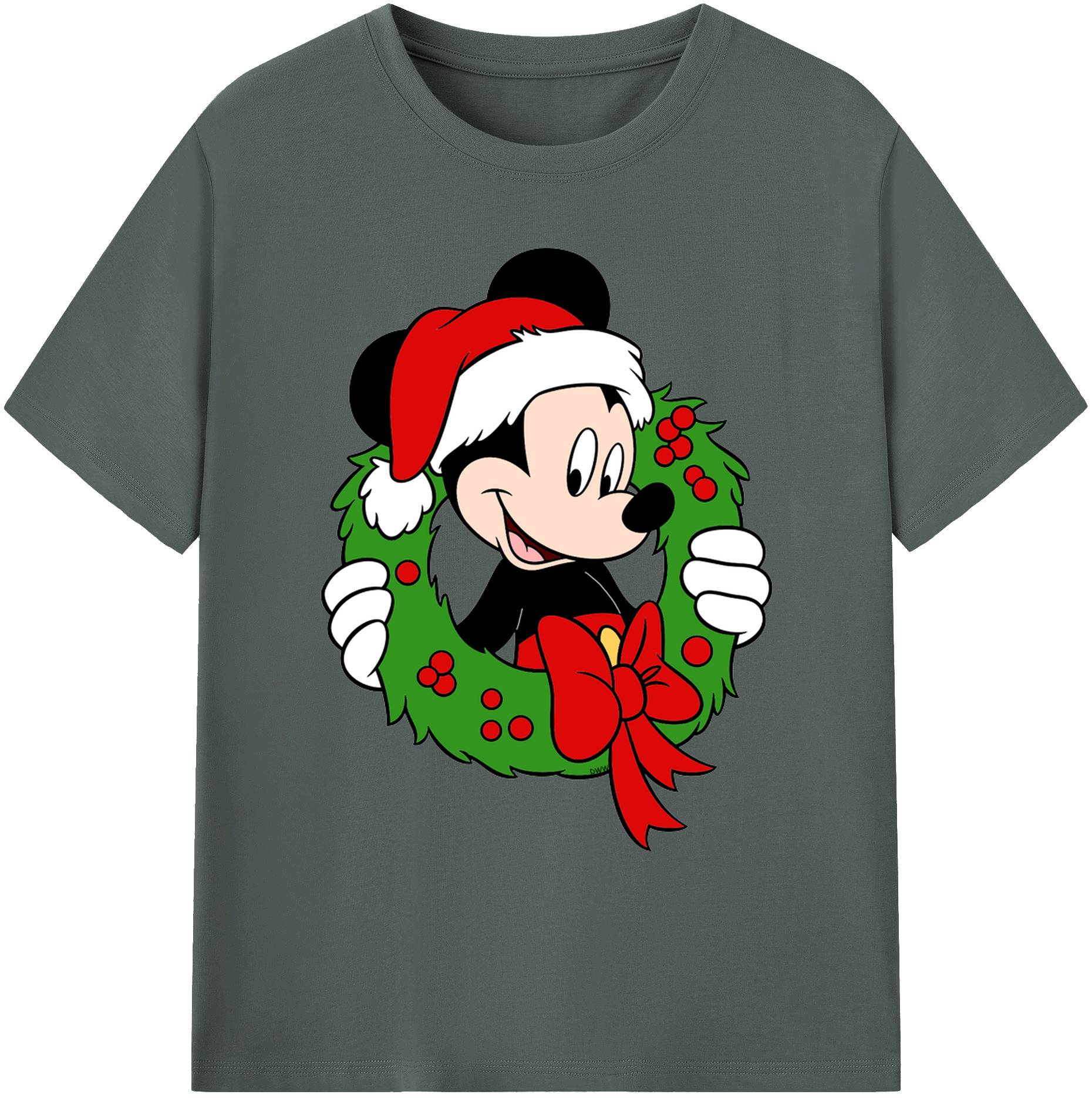 ミッキーマウス Mickey Mouse 綿100％ メンズ半袖Tシャツ｜肌触りやわらか＆通気性